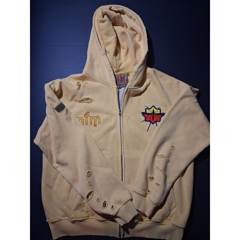 Murd333r.fm General Issue Special Ops Hoodie Indo Yellow NWT Streetwear size Lg